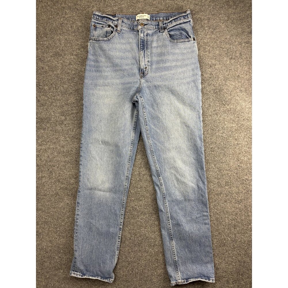 Abercrombie & Fitch Jeans Womens 31 12 Light Wash 90s Straight Ultra High Rise